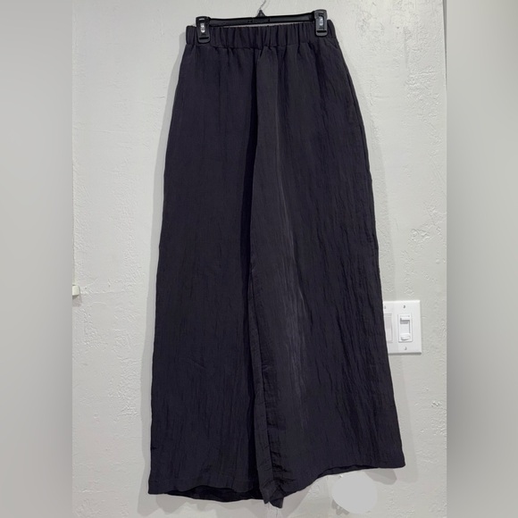 Forever 21 BOHEMIAN | WIDE LEG PANTS | BLACK |
 | SIZE: MED | - Picture 4 of 11